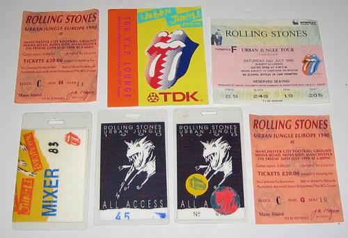 The Rolling Stones Urban Jungle memorabilia UK ROLMMUR390545