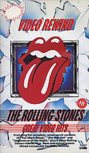The Rolling Stones Video Rewind video (VHS or PAL or NTSC) UK ROLVIVI39730
