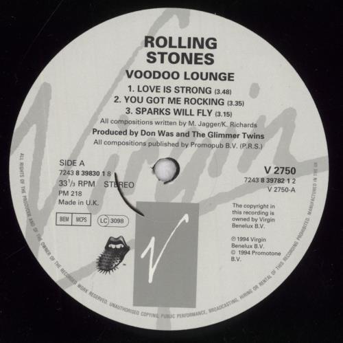 The Rolling Stones Voodoo Lounge - EX 2-LP vinyl record set (Double LP Album) UK ROL2LVO838824