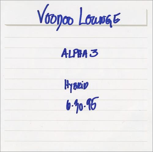 The Rolling Stones Voodoo Lounge CD-Rom - Alpha 3 CD-R acetate US ROLCRVO93540