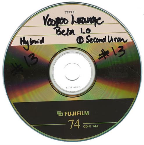 The Rolling Stones Voodoo Lounge CD-Rom - Beta 1.0 Vers CD-R acetate US ROLCRVO93539