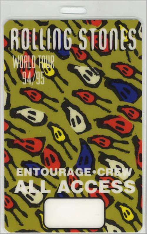 The Rolling Stones Voodoo Lounge World Tour Passes tour pass US ROLTPVO428063