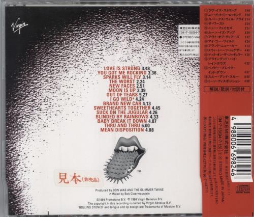 The Rolling Stones Voodoo Lounge CD album (CDLP) Japanese ROLCDVO131037