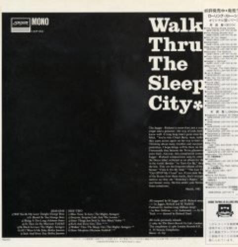 The Rolling Stones Walkin' Thru The Sleepy City + Obi vinyl LP album (LP record) Japanese ROLLPWA167878
