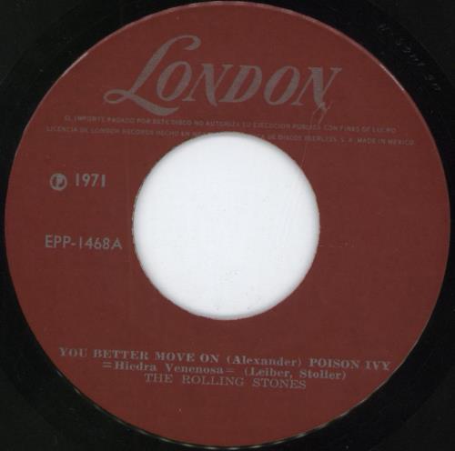 The Rolling Stones You Better Move On EP - 2nd 7" vinyl single (7 inch record / 45) Mexican ROL07YO184130