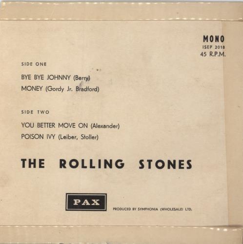 The Rolling Stones You Better Move On EP 7" vinyl single (7 inch record / 45) Israeli ROL07YO795765