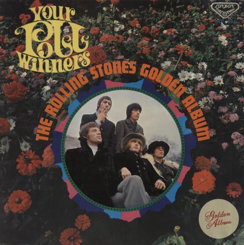 The Rolling Stones Your Poll Winners - gold sticker vinyl LP album (LP record) Japanese ROLLPYO74622