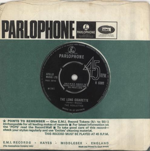 The Roulettes The Long Cigarette 7" vinyl single (7 inch record / 45) UK R0U07TH611962