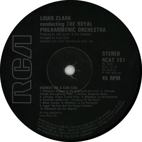 The Royal Philharmonic Orchestra Hooked On A Can Can 12" vinyl single (12 inch record / Maxi-single) UK RPO12HO654874