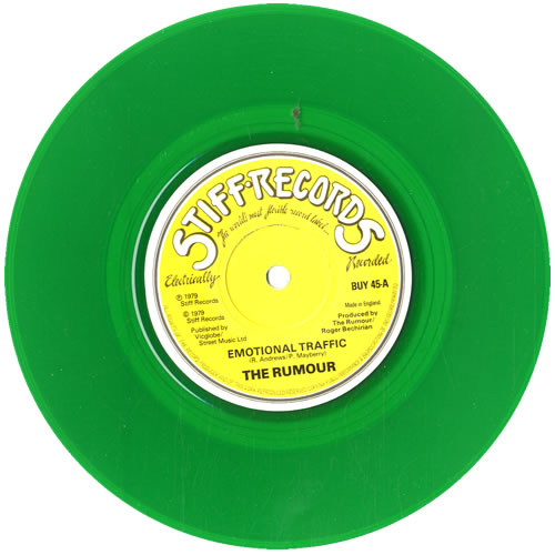 The Rumour Emotional Traffic - Green Vinyl 7" vinyl single (7 inch record / 45) UK TR307EM574578