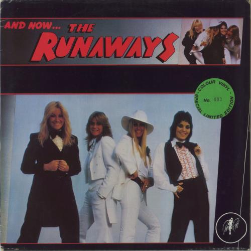 The Runaways And Now... The Runaways - Orange Vinyl + Green Stickered Sleeve vinyl LP album (LP record) UK RWSLPAN849581