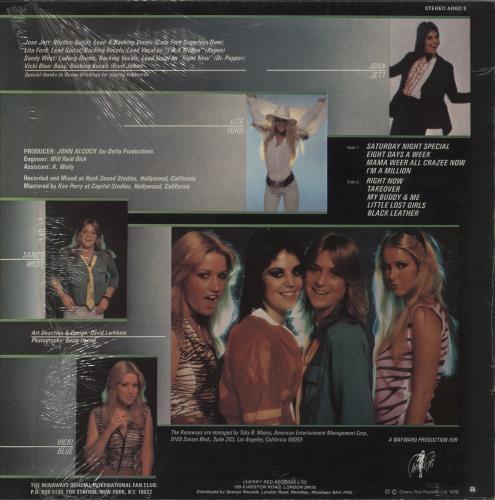 The Runaways And Now...The Runaways - Red Vinyl + Red Stickered Sleeve vinyl LP album (LP record) UK RWSLPAN797165