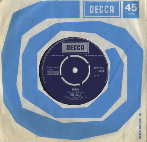 The Rush Happy 7" vinyl single (7 inch record / 45) UK T8R07HA471537