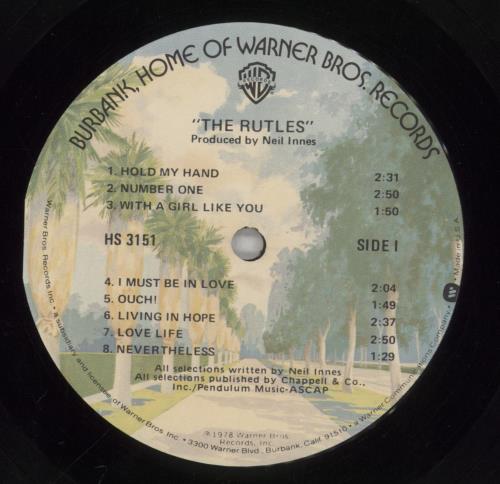The Rutles The Rutles vinyl LP album (LP record) US RTLLPTH77896