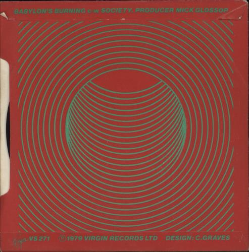 The Ruts Babylon's Burning - VG 7" vinyl single (7 inch record / 45) UK RTS07BA150660