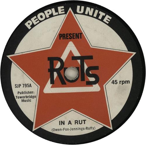 The Ruts In A Rut - 1st - VG 7" vinyl single (7 inch record / 45) UK RTS07IN684929