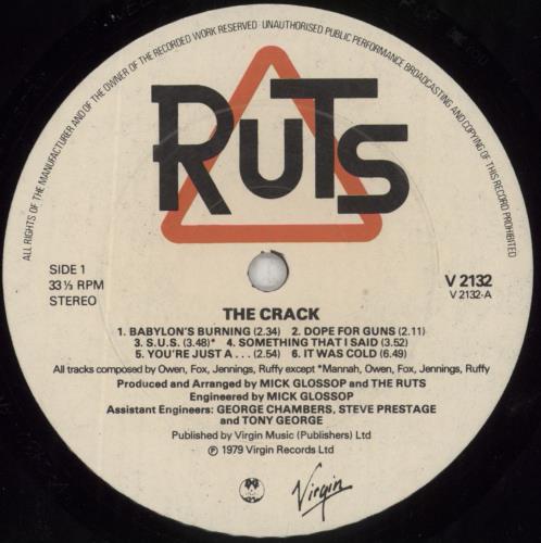 The Ruts The Crack - EX vinyl LP album (LP record) UK RTSLPTH549754