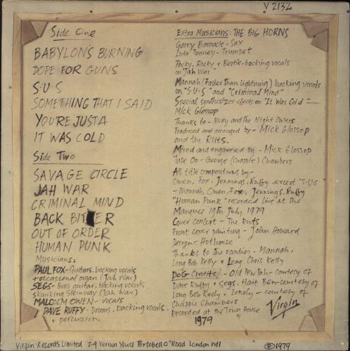 The Ruts The Crack - Stickered P/S - VG vinyl LP album (LP record) UK RTSLPTH804726