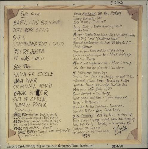 The Ruts The Crack - Stickered P/S vinyl LP album (LP record) UK RTSLPTH696203