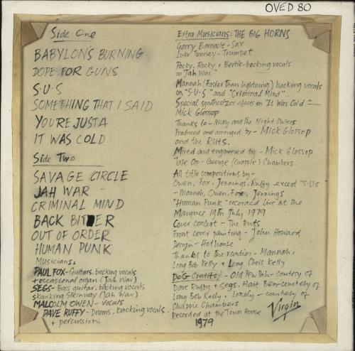 The Ruts The Crack vinyl LP album (LP record) UK RTSLPTH316537