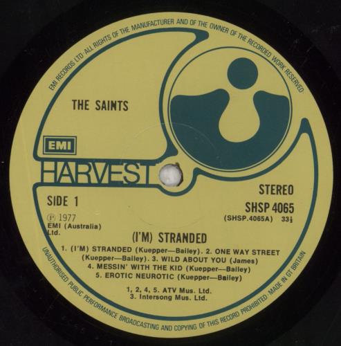 The Saints (I'm) Stranded - 1st - EX vinyl LP album (LP record) UK IASLPIM669786