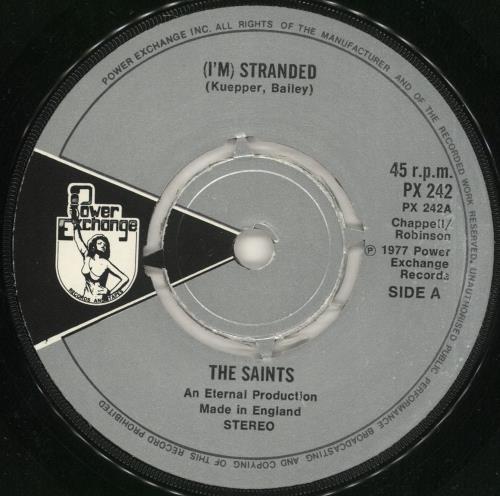 The Saints (I'm) Stranded - P/S - 4-Prong 7" vinyl single (7 inch record / 45) UK IAS07IM724568