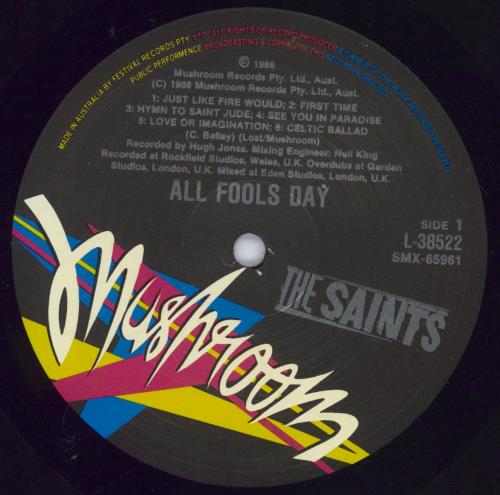 The Saints All Fools Day vinyl LP album (LP record) Australian IASLPAL831774