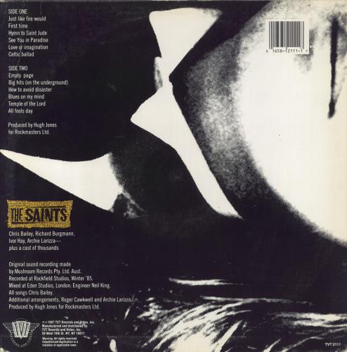 The Saints All Fools Day vinyl LP album (LP record) US IASLPAL832662