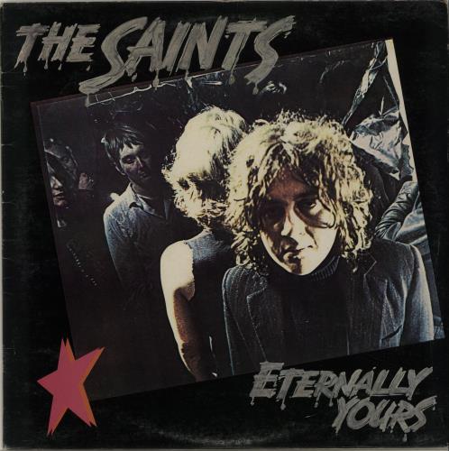 The Saints Eternally Yours - Gold promo stamped vinyl LP album (LP record) UK IASLPET655171