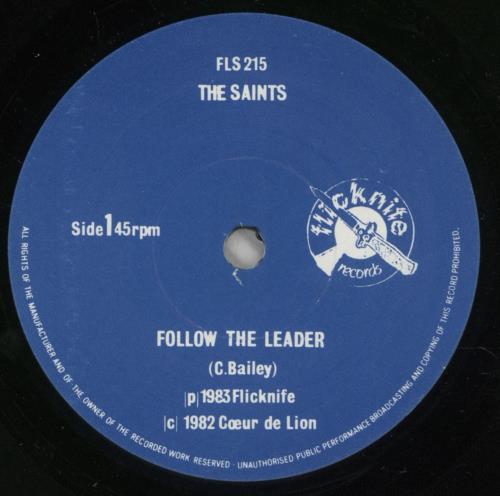The Saints Follow The Leader 7" vinyl single (7 inch record / 45) UK IAS07FO194599