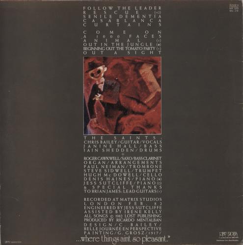 The Saints Out In The Jungle vinyl LP album (LP record) French IASLPOU866593