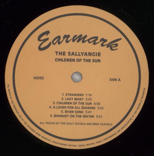 The SallyAngie Children Of The Sun vinyl LP album (LP record) Italian SG8LPCH875752