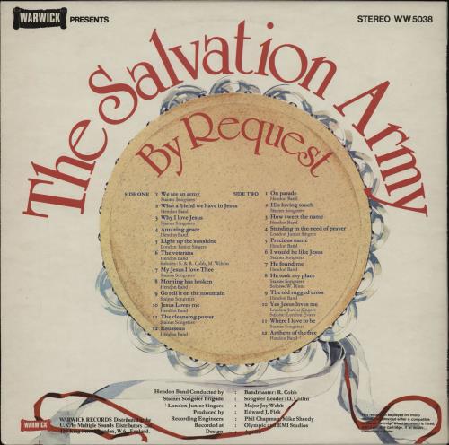 The Salvation Army By Request vinyl LP album (LP record) UK XYTLPBY761970