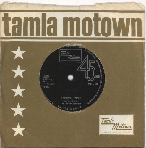 The San Remo Strings Festival Time - Solid 7" vinyl single (7 inch record / 45) UK SN207FE722061