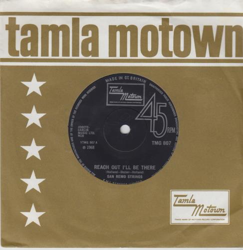 The San Remo Strings Reach Out I'll Be There 7" vinyl single (7 inch record / 45) UK SN207RE350074