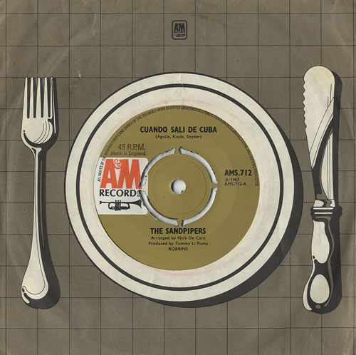 The Sandpipers Cuando Sali De Cuba 7" vinyl single (7 inch record / 45) UK SDP07CU493075