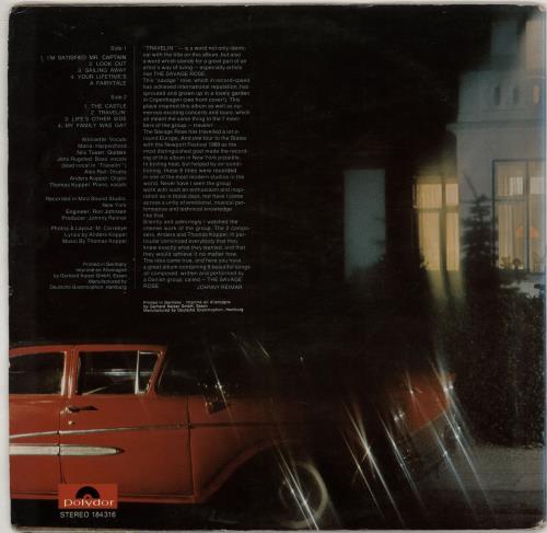 The Savage Rose Travelin' vinyl LP album (LP record) German SV0LPTR766093