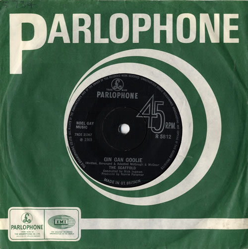 The Scaffold Gin Gan Goolie 7" vinyl single (7 inch record / 45) UK SC-07GI561791