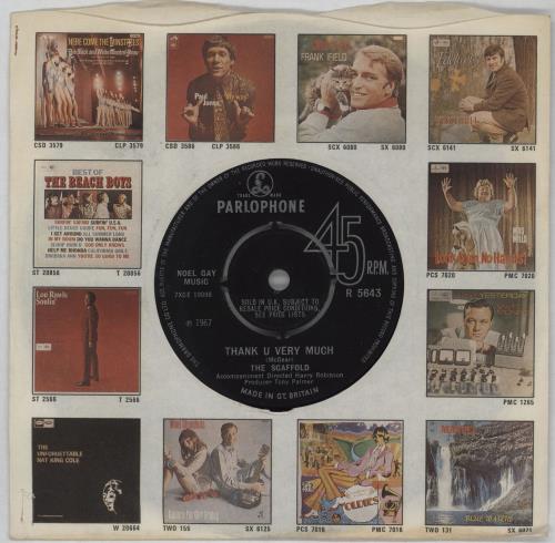 The Scaffold Thank U Very Much - 4pr 7" vinyl single (7 inch record / 45) UK SC-07TH520461