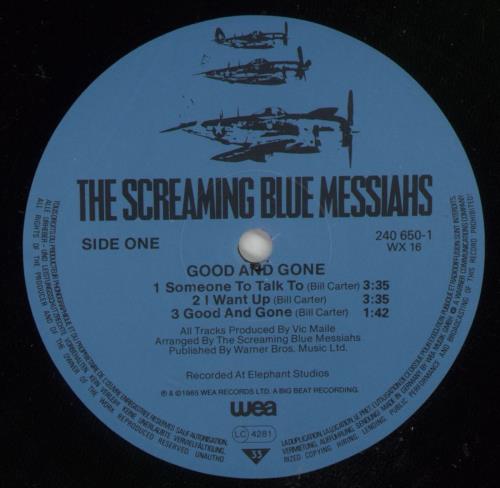 The Screaming Blue Messiahs Good And Gone vinyl LP album (LP record) UK IAHLPGO453524