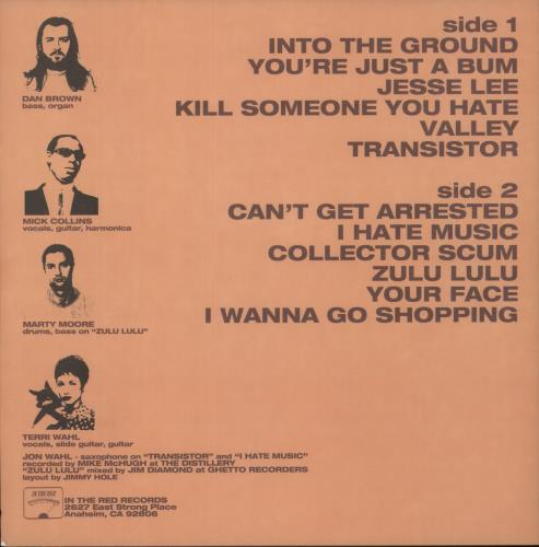 The Screws Hate Filled Classics vinyl LP album (LP record) US -VLLPHA890340