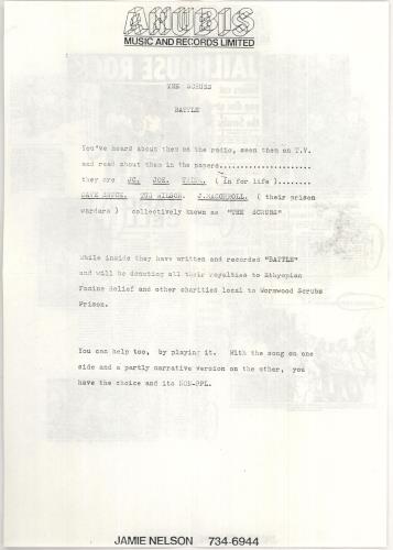 The Scrubs Battle 7" vinyl single (7 inch record / 45) UK YN207BA745910