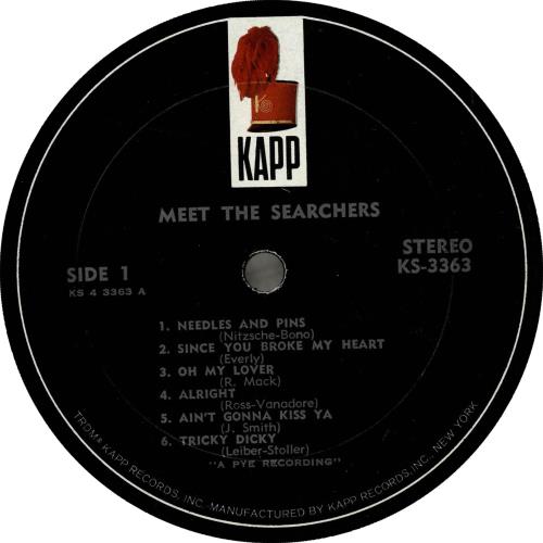 The Searchers Meet The Searchers / Needles & Pins - 1st vinyl LP album (LP record) US SRCLPME83202