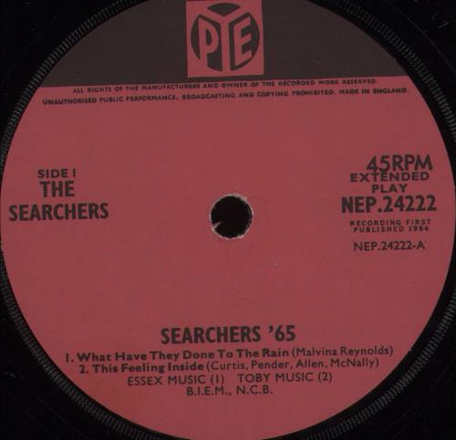 The Searchers Searchers '65 7" vinyl single (7 inch record / 45) UK SRC07SE679620