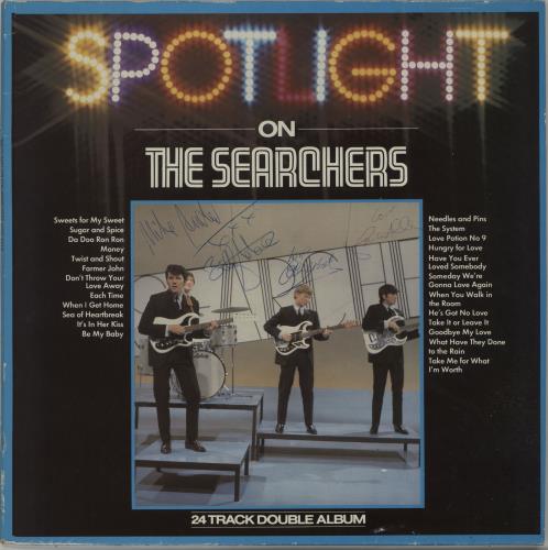 The Searchers Spotlight On The Searchers - Autographed 2-LP vinyl record set (Double LP Album) UK SRC2LSP666927