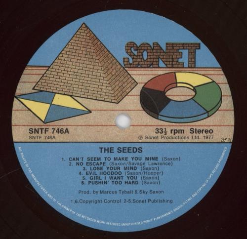 The Seeds The Seeds vinyl LP album (LP record) UK SDSLPTH234888