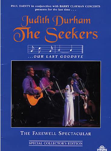 The Seekers The Farewell Spectacular tour programme UK SEKTRTH289980