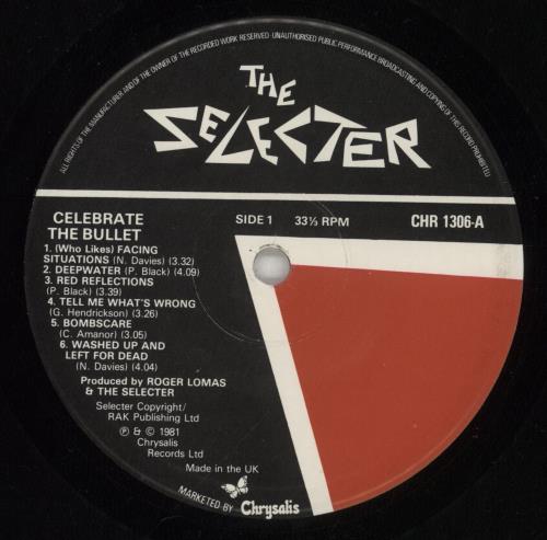 The Selecter Celebrate The Bullet + belly-band vinyl LP album (LP record) UK SELLPCE285071