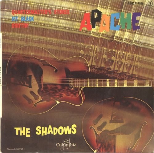 The Shadows Apache EP 7" vinyl single (7 inch record / 45) French SHD07AP586335