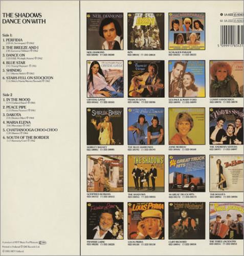 The Shadows Dance On With The Shadows vinyl LP album (LP record) Dutch SHDLPDA228101